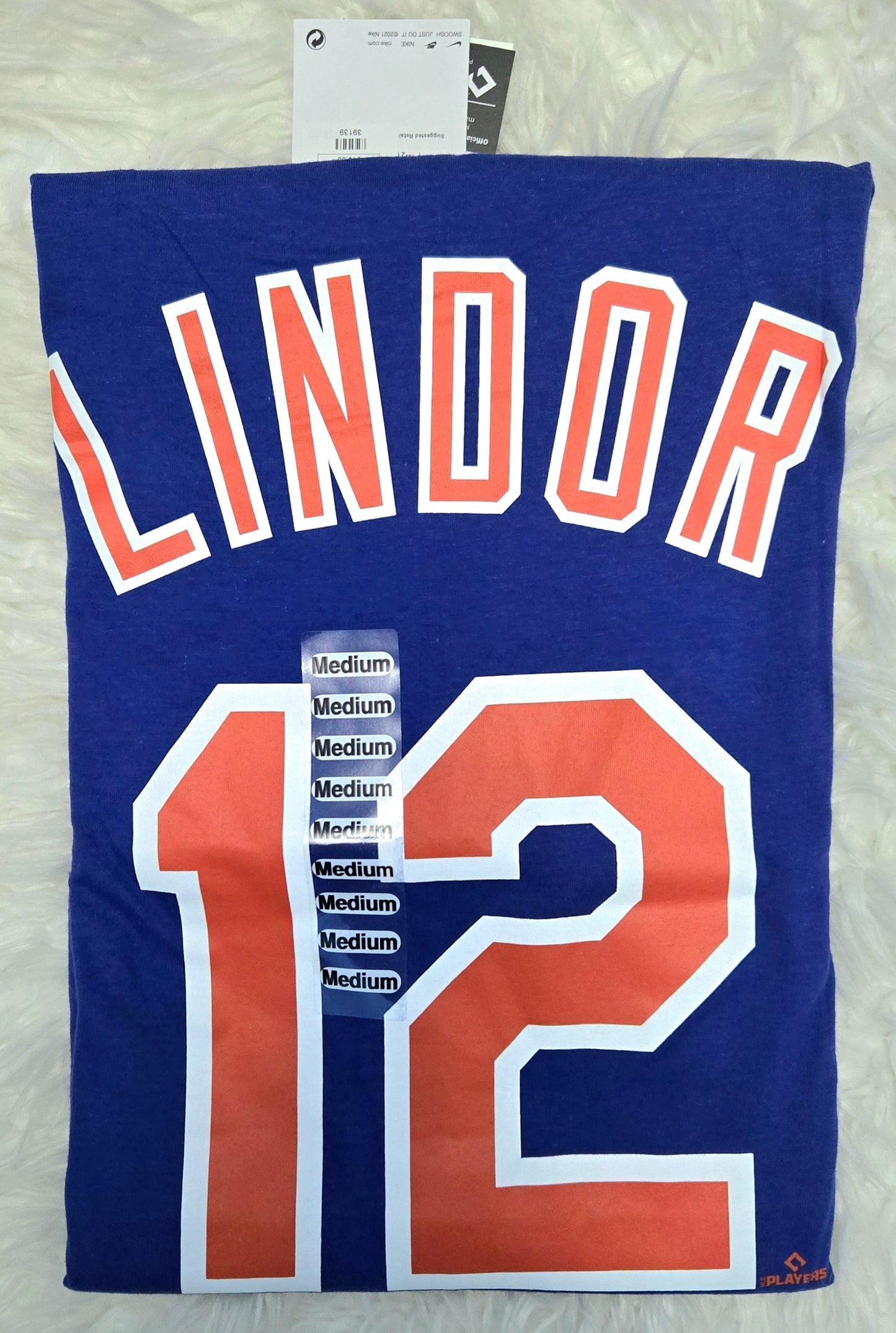NY Mets Francisco Lindor # 12 ( Medium T-Shirt )